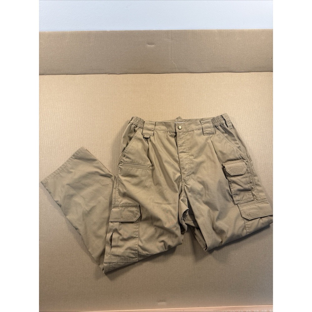 5.11 Tactical Series Pants Mens 34x30 Cargo Pocket Utility Work Khaki